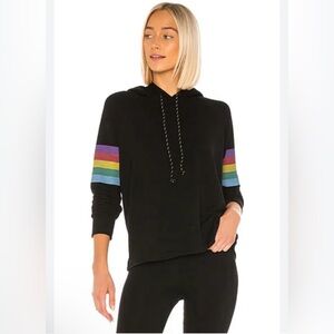 Sundry Rainbow Stripes Hoddie Size 0
